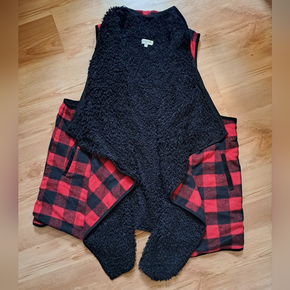 Sweet Lovely by Jean 3xl Buffalo Plaid vest